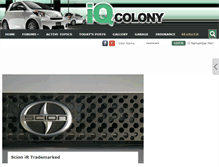 Tablet Screenshot of iqcolony.com